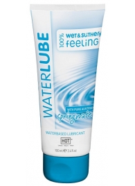 Лубрикант на основе чистой родниковой воды WaterLube - 100 мл. - HOT - купить с доставкой в Балашихе