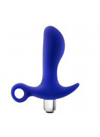 Синий стимулятор простаты с ручкой-кольцом Performance Prostimulator 02 - Blush Novelties - в Балашихе купить с доставкой