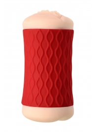 Двухсторонний мастурбатор JOS  NADIN в красном цилиндре - JOS - в Балашихе купить с доставкой