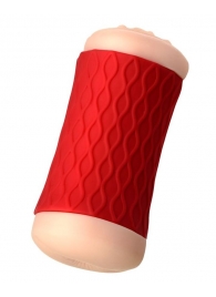 Двухсторонний мастурбатор JOS  NADIN в красном цилиндре - JOS - в Балашихе купить с доставкой