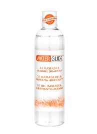 Гель-смазка 2-в-1 MASSAGE   LUBRICANT GUARANA - 300 мл. - Waterglide - купить с доставкой в Балашихе