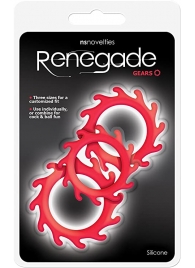 Набор из 3 красных эрекционных колец Renegade Gears - NS Novelties - в Балашихе купить с доставкой