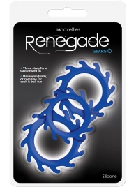 Набор из 3 синих эрекционных колец Renegade Gears - NS Novelties - в Балашихе купить с доставкой