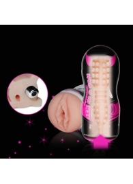 Мастурбатор-вагина Sex In A Can Vibra Vagina Tunnel - Lovetoy - в Балашихе купить с доставкой
