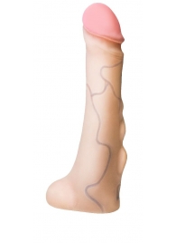 Реалистичная насадка с мошонкой REAL Standard - 18 см. - LOVETOY (А-Полимер) - купить с доставкой в Балашихе