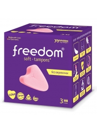 Женские гигиенические тампоны без веревочки FREEDOM mini - 3 шт. - Freedom - купить с доставкой в Балашихе