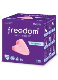 Женские гигиенические тампоны без веревочки FREEDOM normal - 3 шт. - Freedom - купить с доставкой в Балашихе