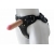 Черный пояс-трусики с двумя насадками Soft-Dolli - 16,5 и 10,5 см. - LOVETOY (А-Полимер) - купить с доставкой в Балашихе