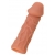Телесная реалистичная насадка KOKOS Extreme Sleeve 05 с дополнительной стимуляцией - 12,7 см. - KOKOS - в Балашихе купить с доставкой
