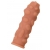 Телесная реалистичная насадка KOKOS Extreme Sleeve 11 с дополнительной стимуляцией - 12,7 см. - KOKOS - в Балашихе купить с доставкой