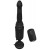 Черный вибромассажер с функцией поступательных движений Ass Thruster - Pipedream - купить с доставкой в Балашихе