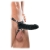 Чёрный полый страпон 7  Silicone Hollow Strap-On - 18 см. - Pipedream - купить с доставкой в Балашихе