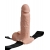 Телесный перезаряжаемый вибрострапон 7  Hollow Rechargeable Strap-on with Balls - 20,3 см. - Pipedream - купить с доставкой в Балашихе