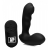 Черный стимулятор простаты Alpha-Pro 7X P-Milker Silicone Prostate Stimulator with Milking Bead - XR Brands - в Балашихе купить с доставкой