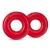 Набор из 2 красных эрекционных колец DONUT RINGS OVERSIZED - Blush Novelties - в Балашихе купить с доставкой