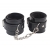 Черные оковы на ноги Obey Me Leather Ankle Cuffs - Chisa - купить с доставкой в Балашихе
