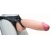 Телесный реалистичный фаллоимитатор на черных трусиках Real Big Strap-On - 34,5 см. - LOVETOY (А-Полимер) - купить с доставкой в Балашихе