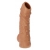 Телесная насадка с пупырышками и открытой головкой Nude Sleeve L - 14 см. - KOKOS - в Балашихе купить с доставкой
