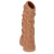 Телесная насадка с венками и открытой головкой Nude Sleeve L - 14 см. - KOKOS - в Балашихе купить с доставкой