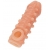 Телесная закрытая насадка с шариками Cock Sleeve Size L - 17,6 см. - KOKOS - в Балашихе купить с доставкой