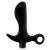 Черный анальный вибратор Silicone Vibrating Prostate Massager 01 - 10,8 см. - Blush Novelties - в Балашихе купить с доставкой