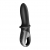 Черный анальный вибратор Hot Passion с функцией нагрева - Satisfyer - в Балашихе купить с доставкой