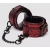 Красно-черные наручники Reversible Faux Leather Wrist Cuffs - Fifty Shades of Grey - купить с доставкой в Балашихе