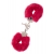 Металлические наручники с красной меховой опушкой METAL HANDCUFF WITH PLUSH RED - Dream Toys - купить с доставкой в Балашихе