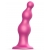 Розовая насадка Strap-On-Me Dildo Plug Beads size S - Strap-on-me - купить с доставкой в Балашихе
