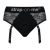 Черные трусики для насадок Diva Lingerie Harness - size S - Strap-on-me - купить с доставкой в Балашихе