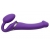 Фиолетовый безремневой вибрострапон Vibrating Bendable Strap-On - size L - Strap-on-me - купить с доставкой в Балашихе