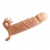 Телесная удлиняющая вибронасадка Penis Sleeve Connor - 17 см. - Baile - в Балашихе купить с доставкой