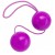 Фиолетовые вагинальные шарики BI-BALLS - Toyfa Basic