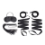 Эротический набор 4PC Bondage Bed Strap   Flogger Kit - Lux Fetish - купить с доставкой в Балашихе
