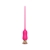 Розовый тонкий стимулятор Nipple Vibrator - 23 см. - I-MOON - купить с доставкой в Балашихе