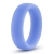 Голубое люминесцентное кольцо Silicone Glo Cock Ring - Blush Novelties - в Балашихе купить с доставкой
