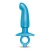 Голубая анальная пробка для массажа простаты Hither Silicone Prostate Plug - 14,3 см. - b-Vibe - в Балашихе купить с доставкой