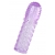 Фиолетовая рельефная насадка на пенис - 13,5 см. - A-toys - в Балашихе купить с доставкой