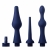 Набор из 3 универсальных насадок для анального душа Universal 3 Piece Silicone Enema Attachment Set - XR Brands - купить с доставкой в Балашихе