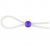 Прозрачное лассо с фиолетовой бусиной SILICONE COCK RING WITH BEAD LAVENDER - NMC - в Балашихе купить с доставкой