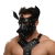 Черная кожаная маска «Собака» - Crazy Handmade - купить с доставкой в Балашихе