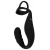Черное эрекционное кольцо со стимуляцией промежности и анальной пробкой Cock Ring with RC Prostate Plug - Orion - в Балашихе купить с доставкой