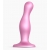 Розовая насадка Strap-On-Me Dildo Plug Curvy size M - Strap-on-me - купить с доставкой в Балашихе
