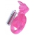 Розовая вибронасадка со стимулятор клитора   Язычок - Toyfa Basic - в Балашихе купить с доставкой