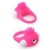 Розовое эрекционное кольцо с щеточкой LIT-UP SILICONE STIMU RING 5 - Dream Toys - в Балашихе купить с доставкой