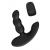 Черный силиконовый стимулятор простаты Levett Nitoc с пультом ДУ - Levett - в Балашихе купить с доставкой