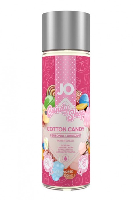 Смазка на водной основе Candy Shop Cotton Candy с ароматом сладкой ваты - 60 мл. - System JO - купить с доставкой в Балашихе