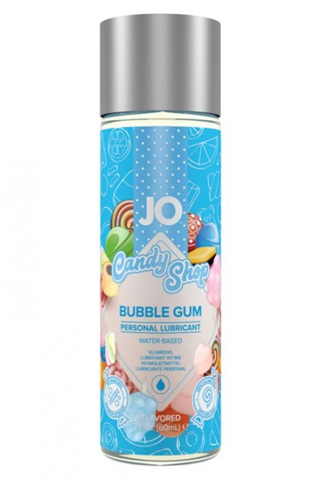 Смазка на водной основе Candy Shop Bubblegum с ароматом жвачки - 60 мл. - System JO - купить с доставкой в Балашихе
