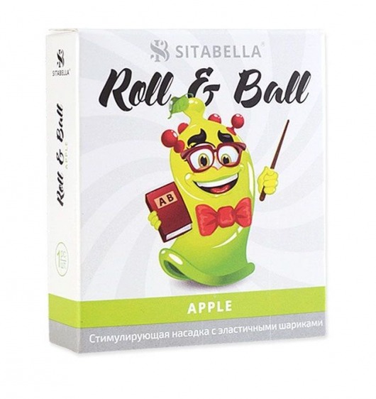 Стимулирующий презерватив-насадка Roll   Ball Apple - Sitabella - купить с доставкой в Балашихе