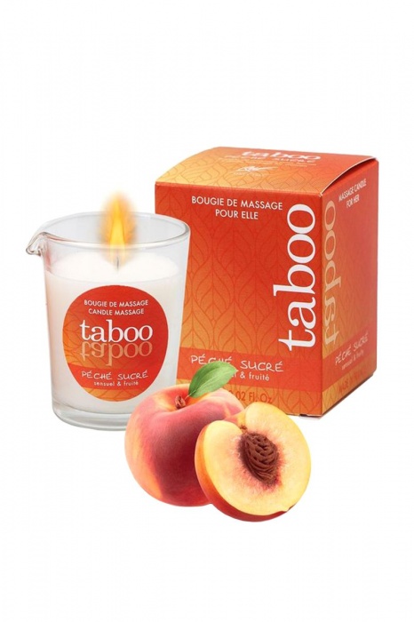 Массажное аромамасло с афродизиаками для женщин RUF Taboo Peche sucre - 60 гр. - RUF - купить с доставкой в Балашихе